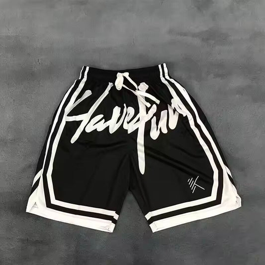 Mesh Shorts for Men Sports Quick Dry Home Printed Luxury Hot Deals Pack Man Short Pants 90s Y2k Cortos Korean Style Streetwear