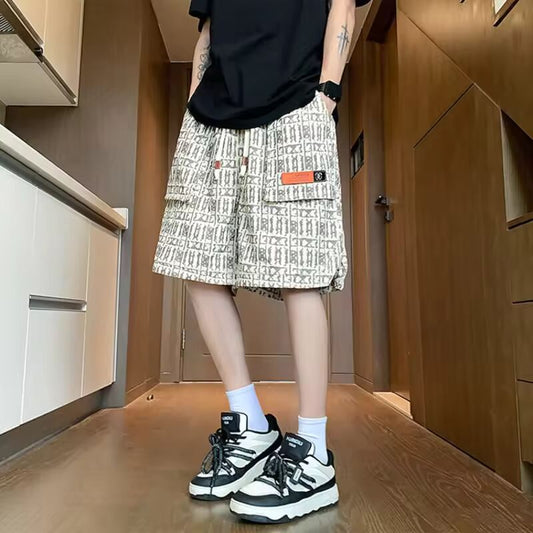 2025 Summer Printed Shorts Men's Trend Casual Sports Breathable Quick-drying Trend Thin Short Pants